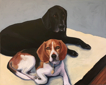Load image into Gallery viewer, Custom 24x30 Pet Portrait Painting