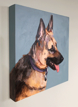 Load image into Gallery viewer, Custom 16x16 Pet Portrait Painting
