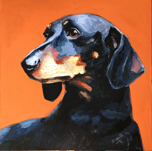 Custom 12x12 Pet Portrait Painting