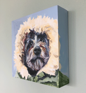 Custom 6x6 Pet Portrait Painting