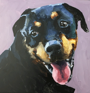 Custom 8X8 Pet Portrait Painting