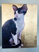 Load image into Gallery viewer, Gold Leaf Style Custom 8x10 Pet Portrait Painting